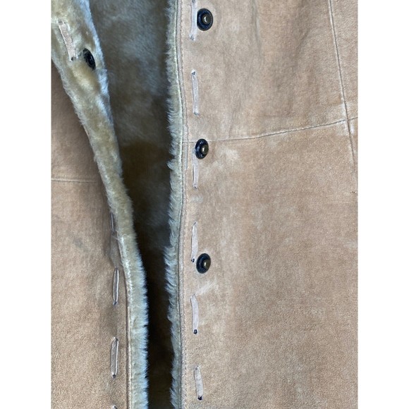 Pacific rose Vintage boho suede leather jacket coat Size Small - Picture 7 of 7